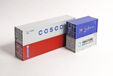 ACME 95035 - H0 - Container 20 ft Safmarine/MAERSK/COSCO/CRONOS (4 Stück)